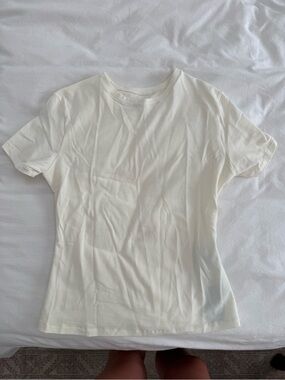 NWT Organic Basics Flex Tee Off White